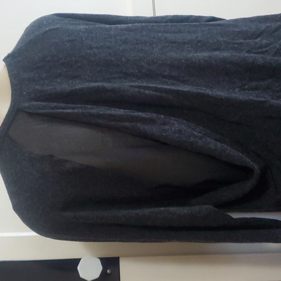 ZARA Gray Color Block Pocket Sweatshirt Top Size M - Picture 5 of 10